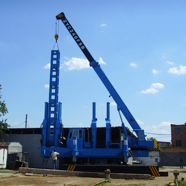 T-works - Hunan ZYC600 ZYC460 hydraulic static pile driver for concrete spun pile and square pile Hydraulic Static Pile Driver 1