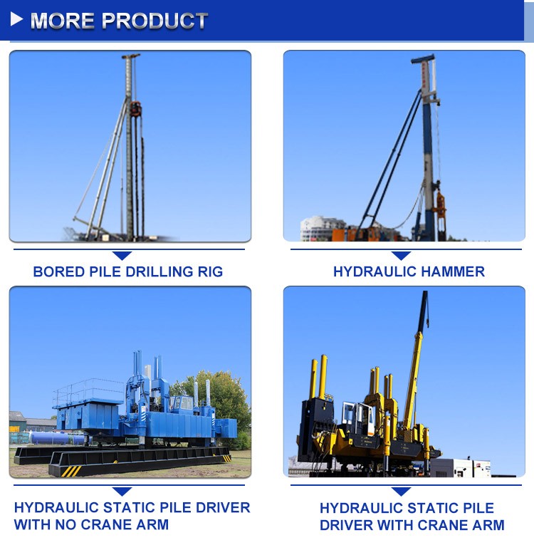 T-works - ZYC460B-B1 New piling machine for jacking in pile made by T-works for PHC pile without noise and vibration Hydraulic Static Pile Driver 8
