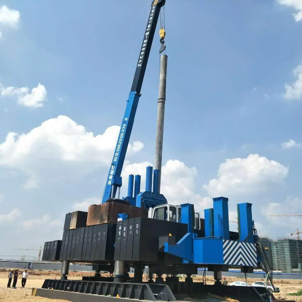 T-works - Hot sale ZYC460 t-works new jack in machine for PHC pile for foundation piling with good price Hydraulic Static Pile Driver 1