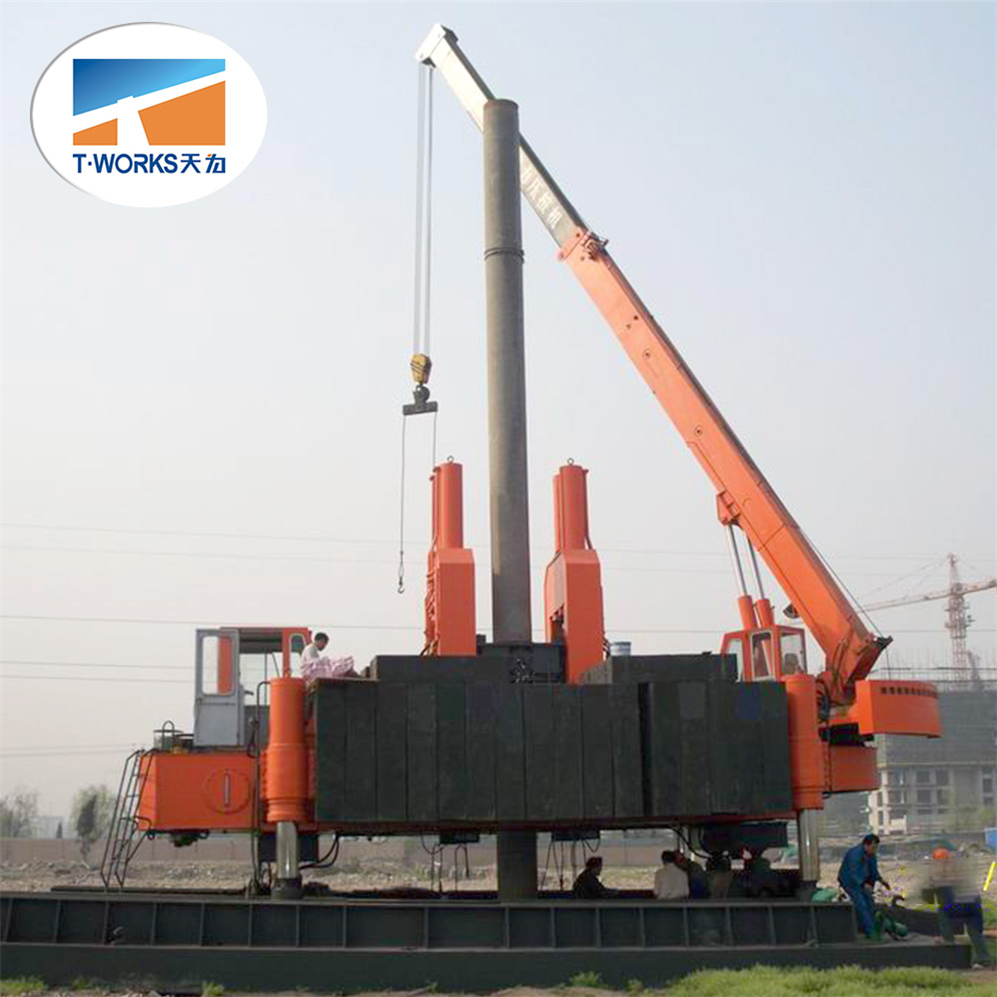 T-works - 80T ZYC80 T-works hydraulic static pile driver for sheeet pile Hydraulic Static Pile Driver 1