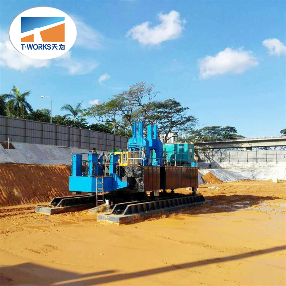 T-works - Hydraulic Static Pile Driver made by T-works for foundation jack-in pile machine and Construction machinery Hydraulic Static Pile Driver 1