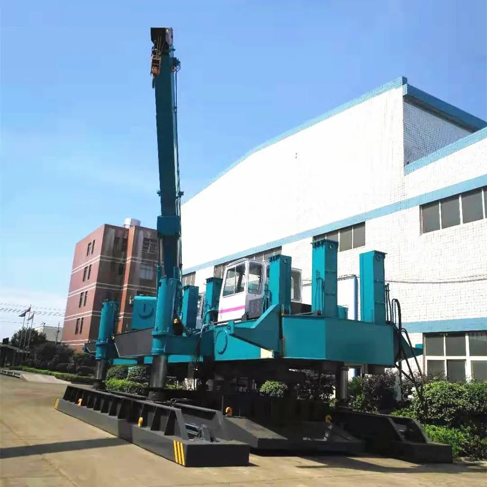 T-works - New Silent piler machine for concrete pile driving of building foundation ZYC360 Hydraulic Static Pile Driver 1