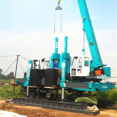 T-works - ZYC240 hydraulic static pile driver for silent piling Hydraulic Static Pile Driver 1
