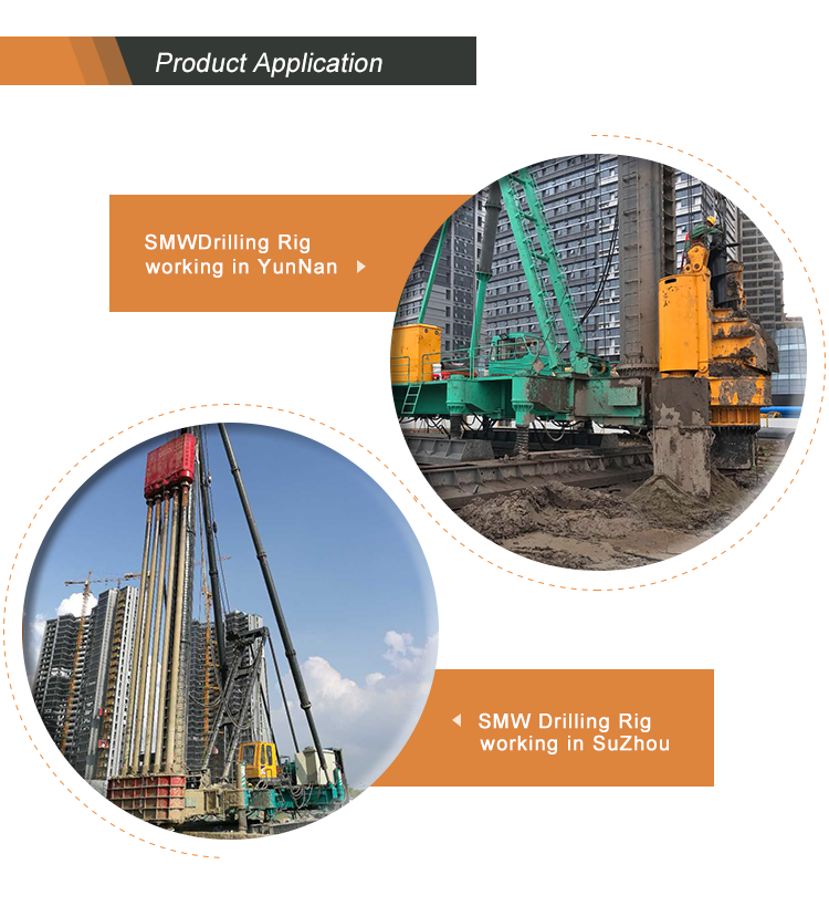 Diagram wall bored pile drilling machine