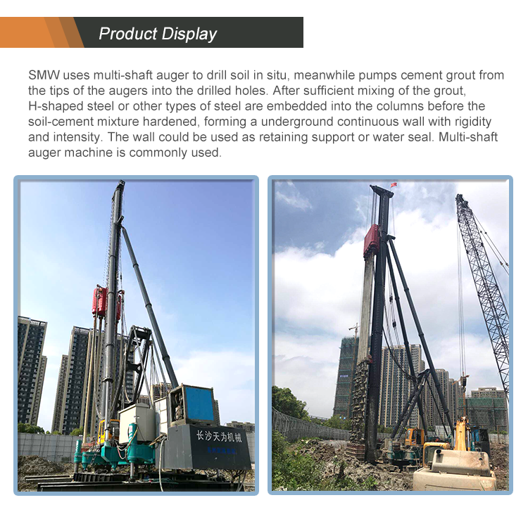 Diagram wall bored pile drilling machine