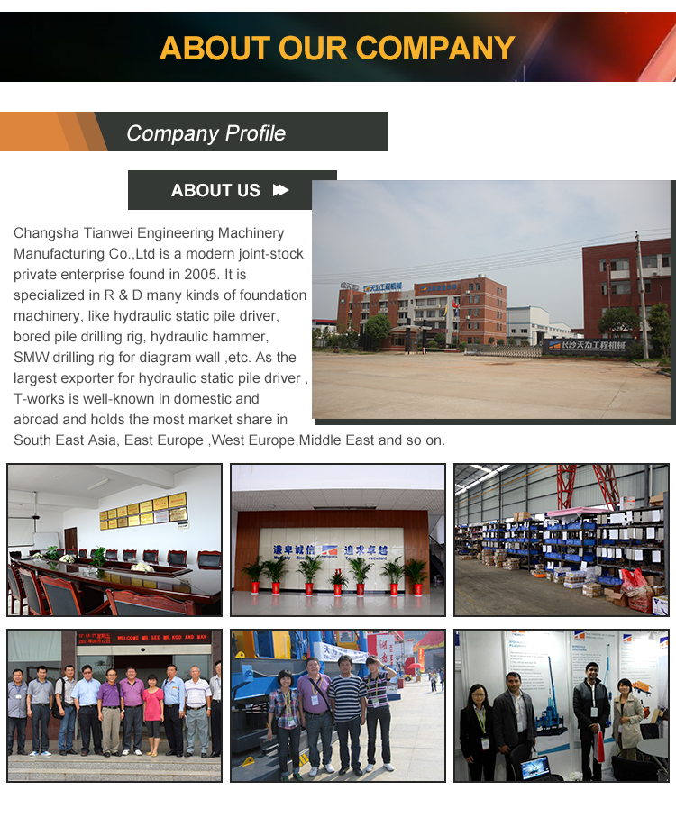 Diagram wall bored pile drilling machine