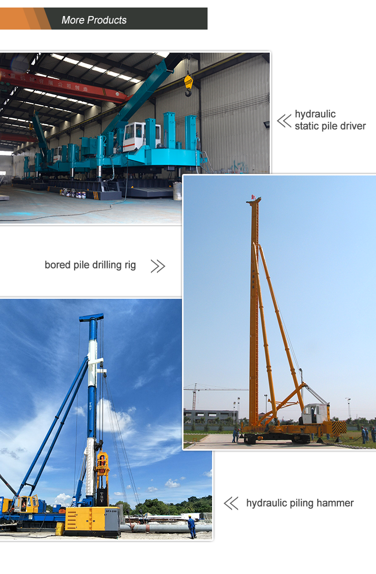 T-works - Diagram wall bored pile drilling machine SMW multi-funtion drilling rig 13