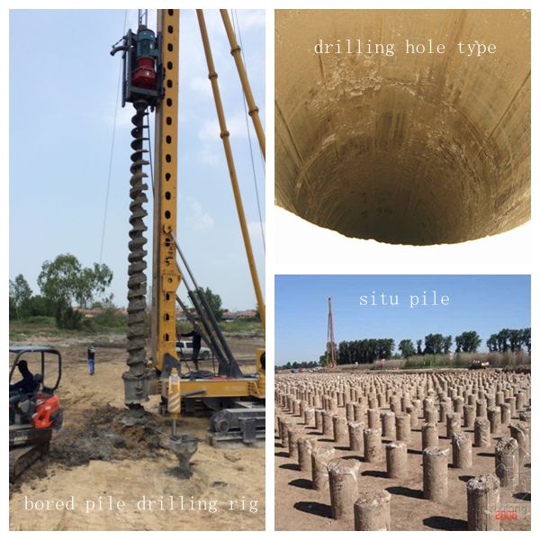screw bored pile drilling rig