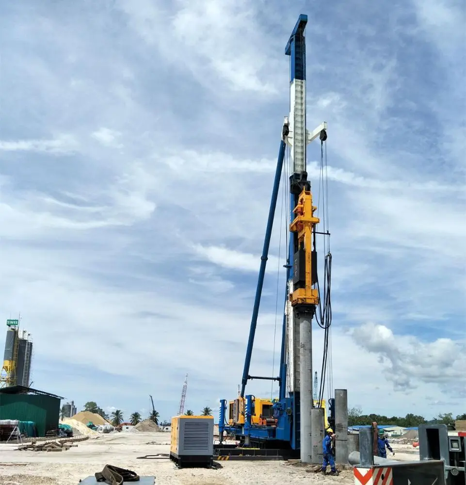 T-works - pile driver for mini excavator highway guardrail hydraulic pile foundation pile driver machine hydraulic piling hammer 1