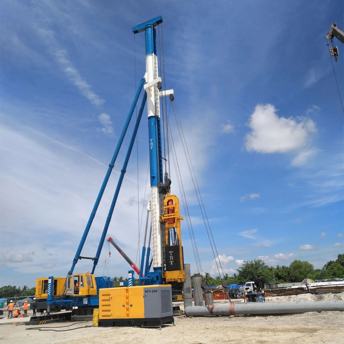 T-works - 5T-16T Hydraulic used pile hammer for precast cast concrete hydraulic piling hammer 1