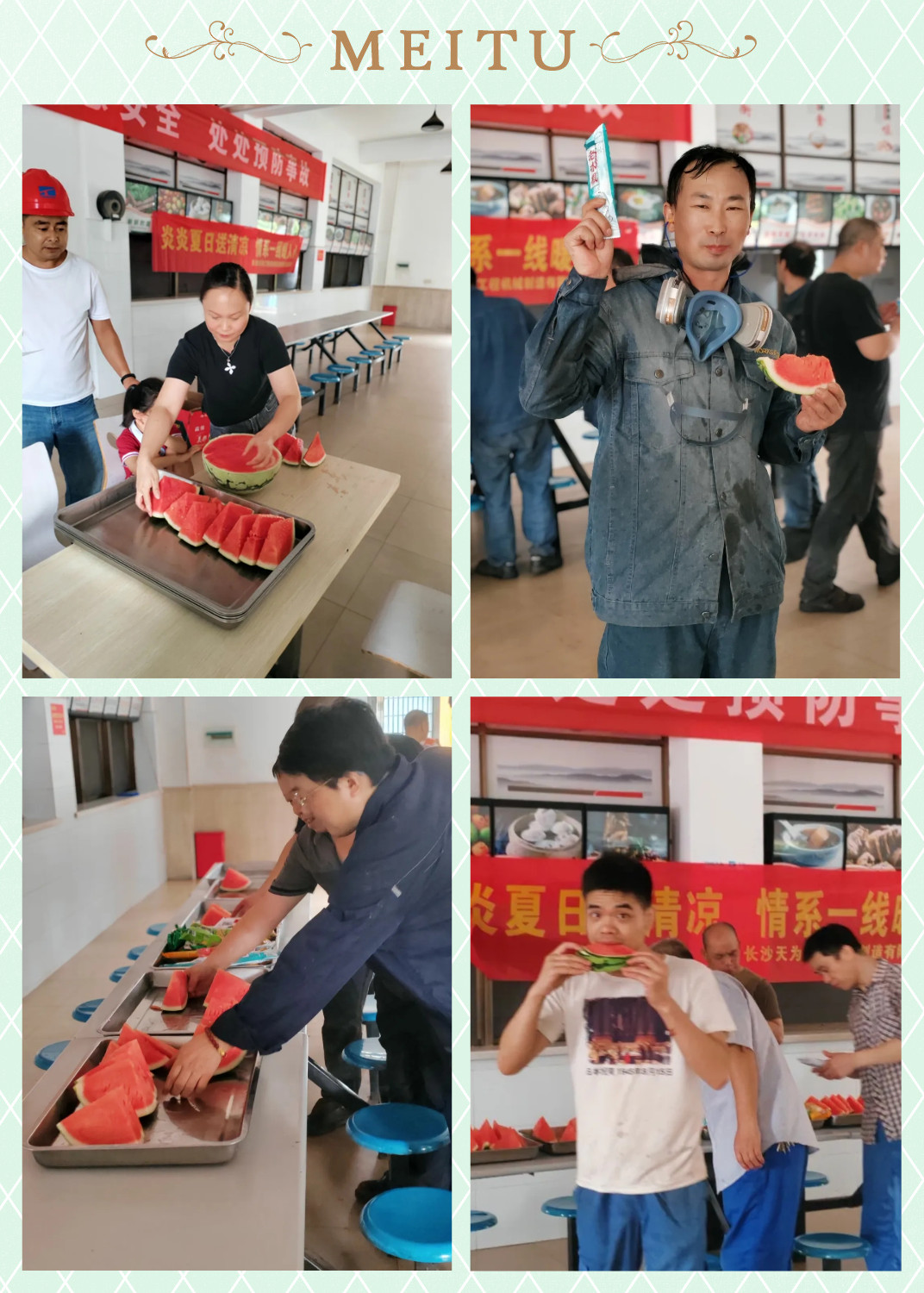 Still normal working in such a hot summer for our honored customers by T-works 2