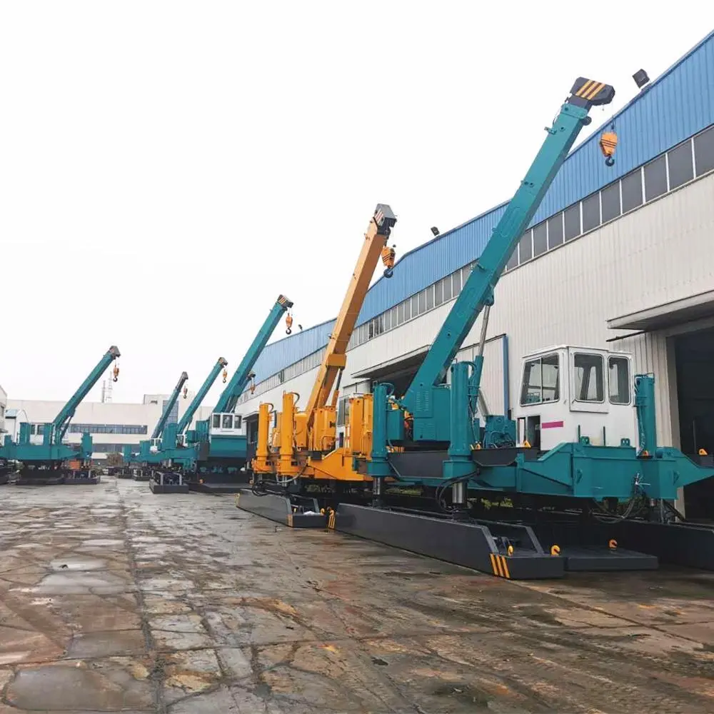 T-works - Hydraulic pile pusher for precast spun pile and square concrete pile 1