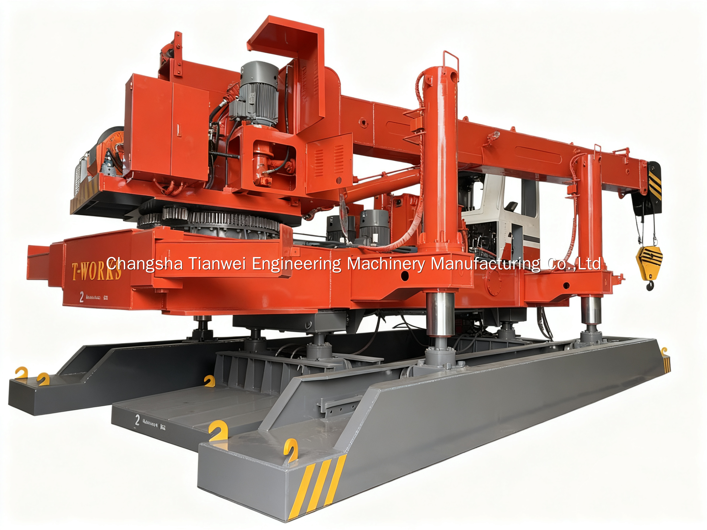 ZYC180-ton Static Pile Driver ，Suitable for 300-400mm Pile Types, the ...