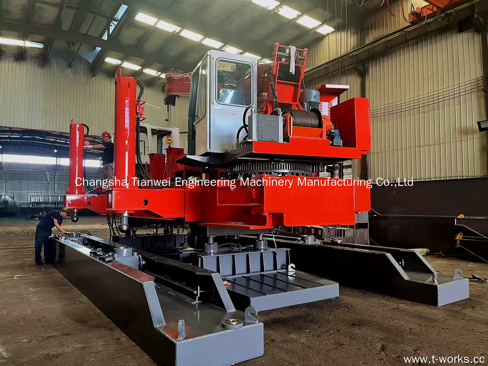 Efficient Dismantling ! Witness the Full Process of Dismantling and Shipping T-works 180T Pile Driver Machine 2