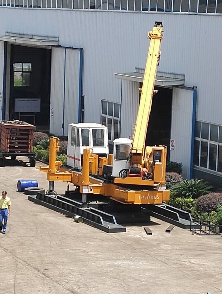 T-works mini hydraulic static pile driver 80tons to 180tons 2