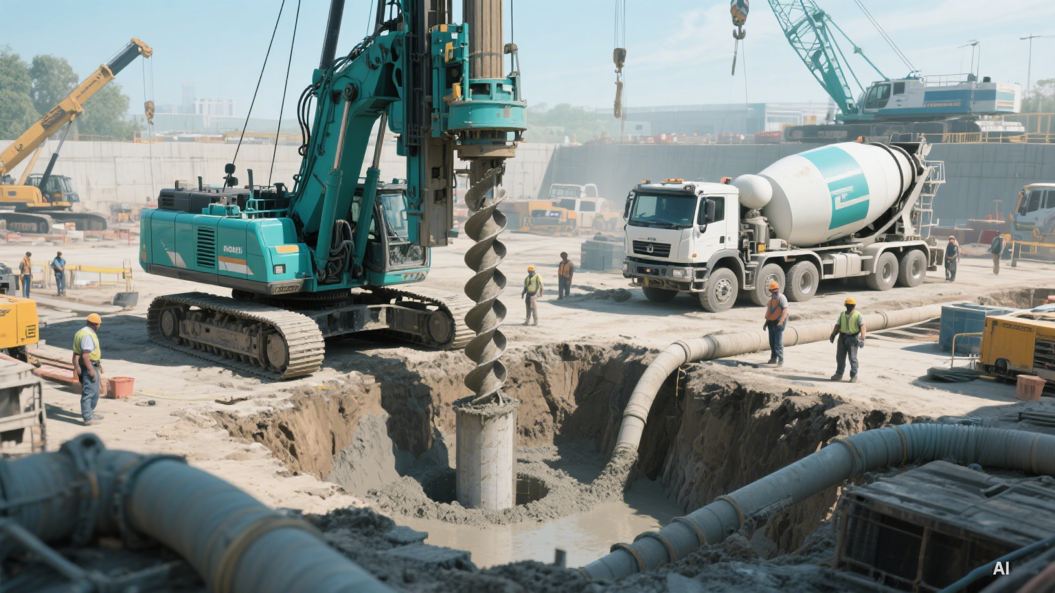 Exploration of Pile Foundation Construction: Diverse Piling Machines Guarding the Deep Foundation of Buildings 4