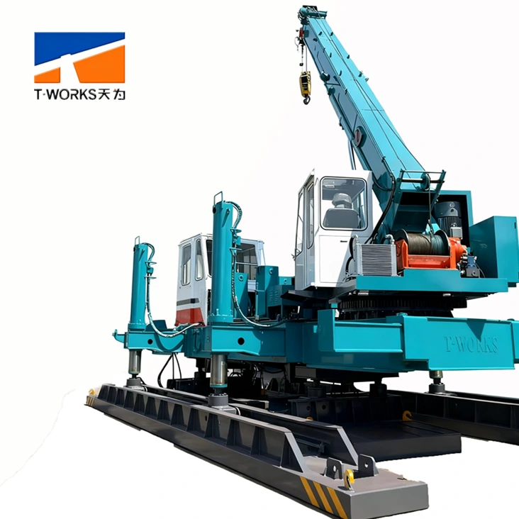 T-works - ZYC80 to ZYC180 foundation piling machine for real estate to press concrete precast pile 1