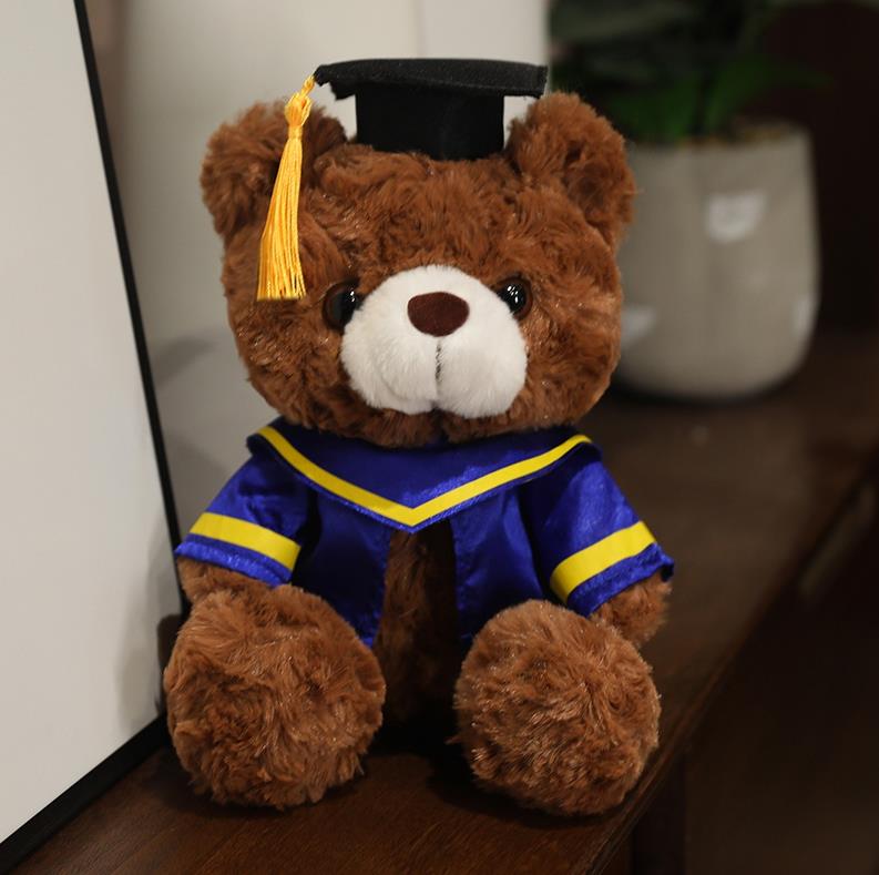 Custom Logo Teddy Bear Plushie Toy Graduation Bear Stuffed Animal Doll 8