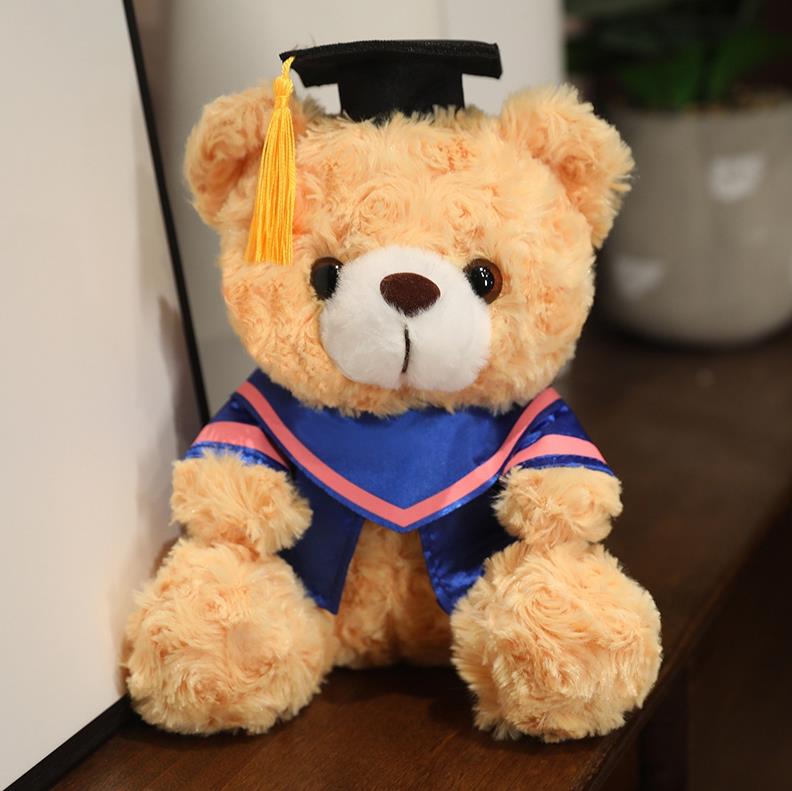 Custom Logo Teddy Bear Plushie Toy Graduation Bear Stuffed Animal Doll 10
