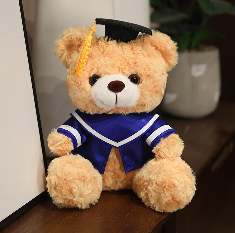 Custom Logo Teddy Bear Plushie Toy Graduation Bear Stuffed Animal Doll 13