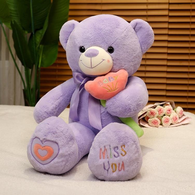 Custom Giant Size Teddy Bear Plush Toy I Love You Bear Stuffed Toys Pillow For Girlfriend 12