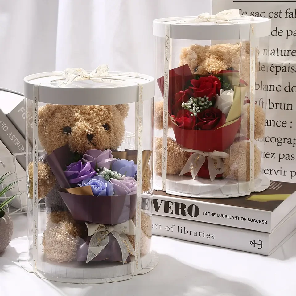 New Teddy Bear Plush Toys with gift box for Valentine's Day Gifts for Girls 1