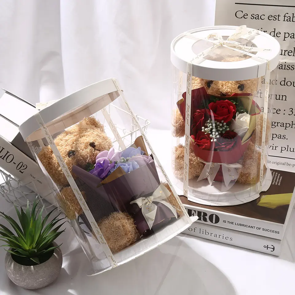 New Teddy Bear Plush Toys with gift box for Valentine's Day Gifts for Girls 2