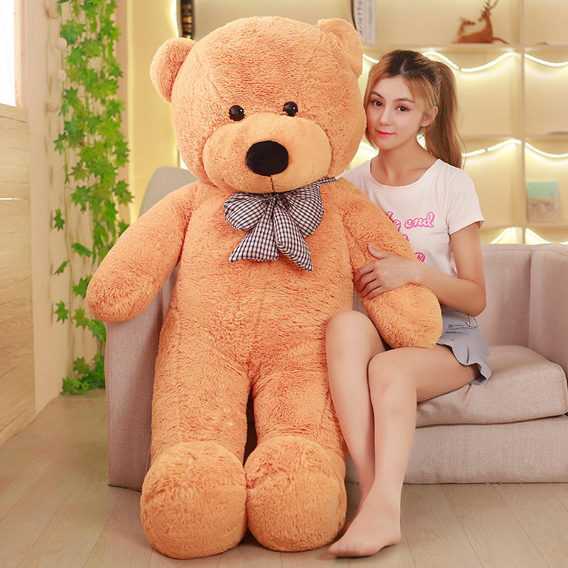 Wholesale Classic Brown Plush Teddy Bear Toys from China 60cm Fluffy Giant Teddy 11