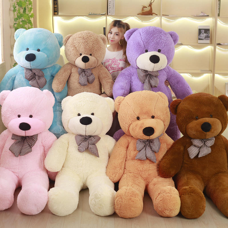 Wholesale Classic Brown Plush Teddy Bear Toys from China 60cm Fluffy Giant Teddy 8