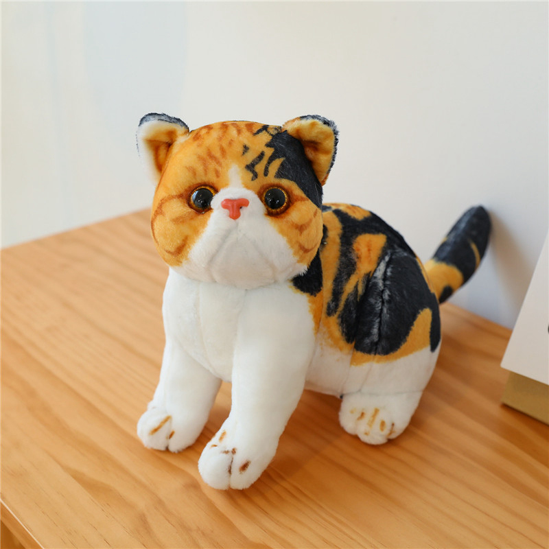 Eco friendly Custom Simulation pet cat plush doll 3