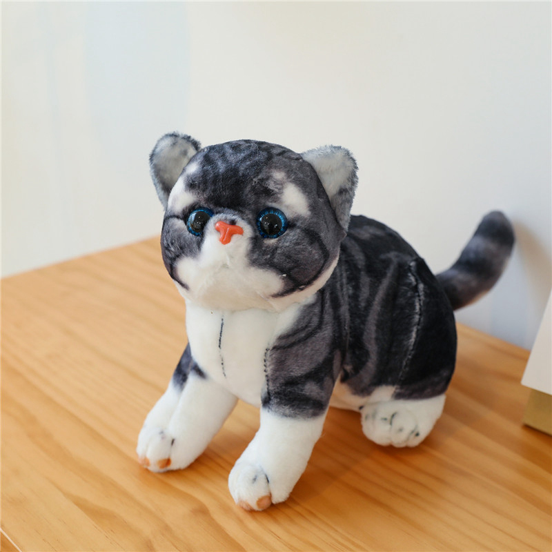 Eco friendly Custom Simulation pet cat plush doll 5