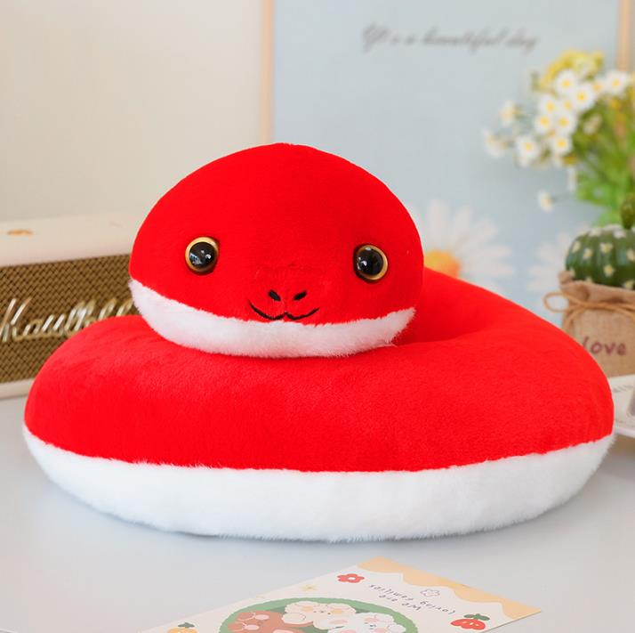 The snake Coupe Snake Stuffed Animal Super Soft Cartoon Plush Toy Snake Doll for Home Decoration 8
