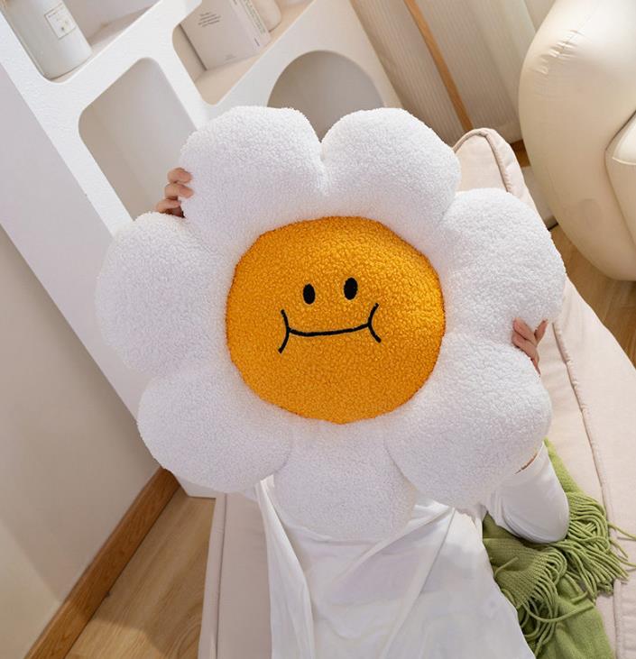 Cute Flower Chair Custom Plush Pillow Toys Christmas Home Decorations Back Cushion 9