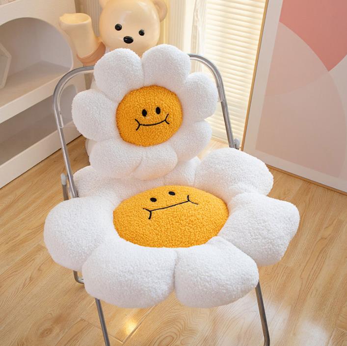 Cute Flower Chair Custom Plush Pillow Toys Christmas Home Decorations Back Cushion 10