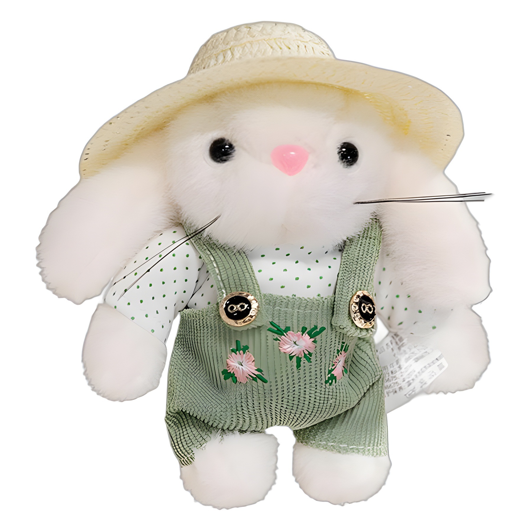 Мягкая игрушка ручной работы, 15 см, Питер Кролик, садовник, оптовая продажа. Очаровательная плюшевая игрушка с одеждой и шляпой. 8