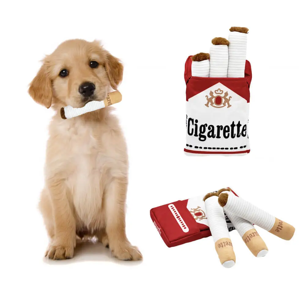 3 Packs Squeaky Simulation Cigarette Chew Toys with Box Ideal for Small Medium Dogs Pet Plushies Supplies 1