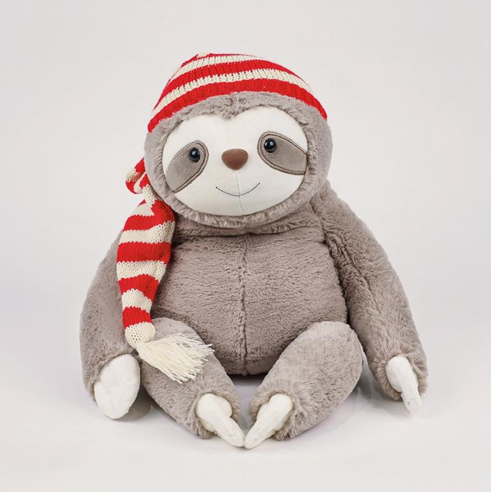 Christmas tree sloth Stuffed Animal Toys Cute Soft Sloth Plush Toy Doll With Christmas Hat 13