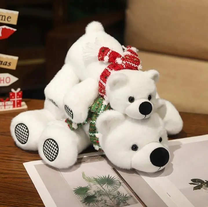 Custom Label Polar Bear Stuffed Animal Toy Soft Plush Toy for Kids 1