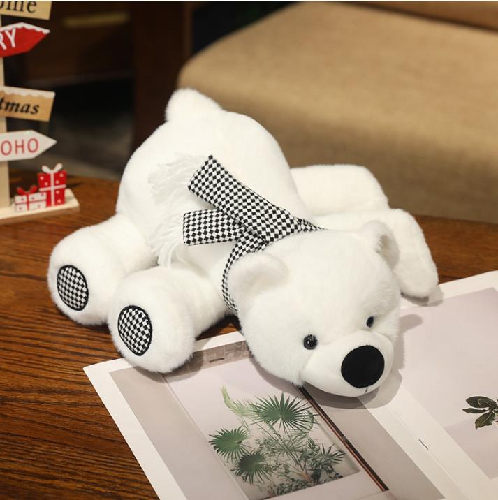 Custom Label Polar Bear Stuffed Animal Toy Soft Plush Toy for Kids 12