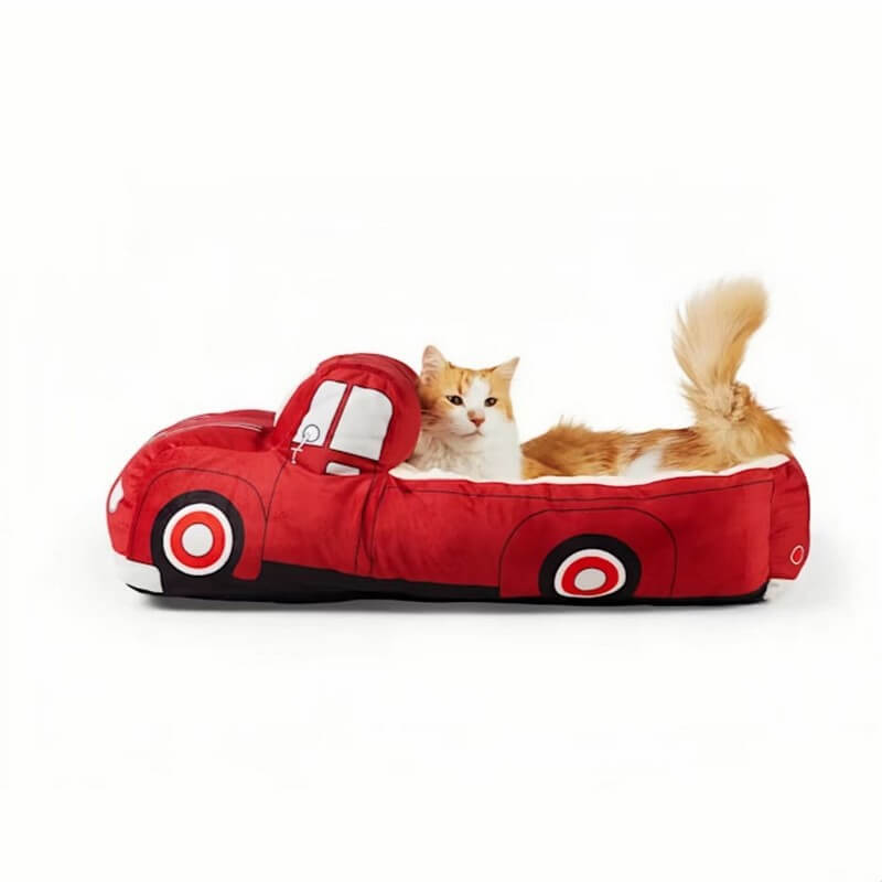 Convertible Red Sports Car Shaped Skid-Resistant Super Soft And Warm Pet Bed For Small Size Dog And Cat 9