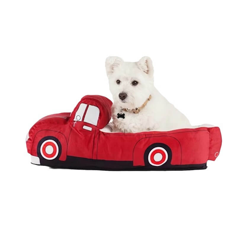Convertible Red Sports Car Shaped Skid-Resistant Super Soft And Warm Pet Bed For Small Size Dog And Cat 10