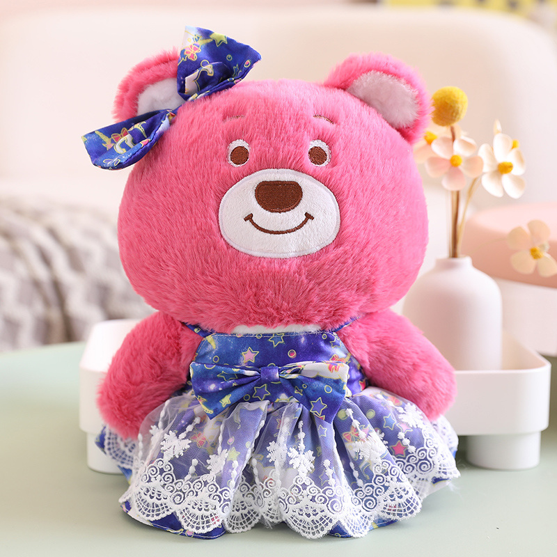 Strawberry bear Kawaii Stuffed new little soft funny plush toy 4