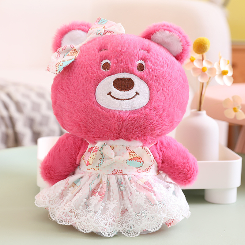 Strawberry bear Kawaii Stuffed new little soft funny plush toy 6
