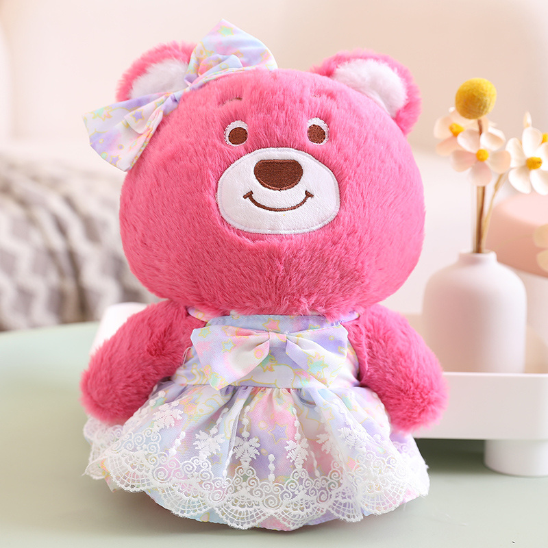 Strawberry bear Kawaii Stuffed new little soft funny plush toy 5