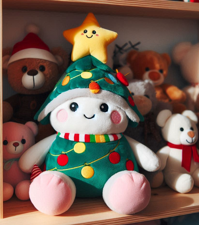 Stuffed doll christmas tree plush stuffed cute toys for kids1 3