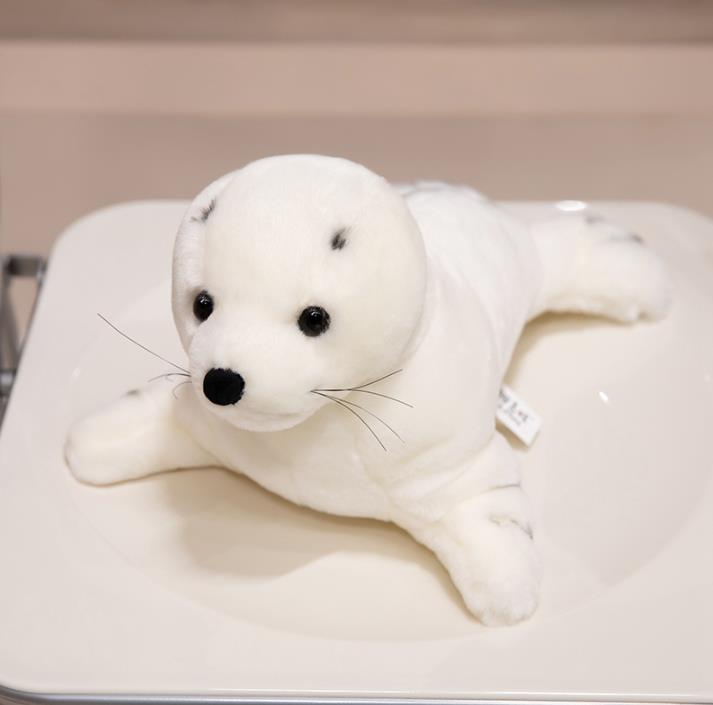 Cute White Sea lion Stuffed Animal Toys Plush Sea Lion Doll Baby Kids Gifts Pillow 9