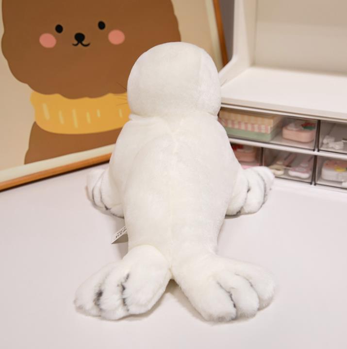 Cute White Sea lion Stuffed Animal Toys Plush Sea Lion Doll Baby Kids Gifts Pillow 13