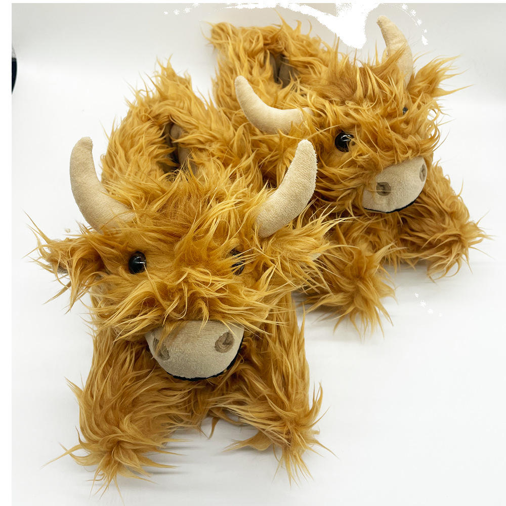 Custom Cow Slippers Home Cotton Cute Indoor Slippers for Kids Cartoon Animal 10