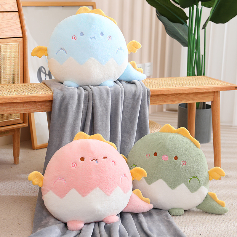 Eggshell dinosaur Kawaii Stuffed new little soft funny plush toy for kids gifts 1