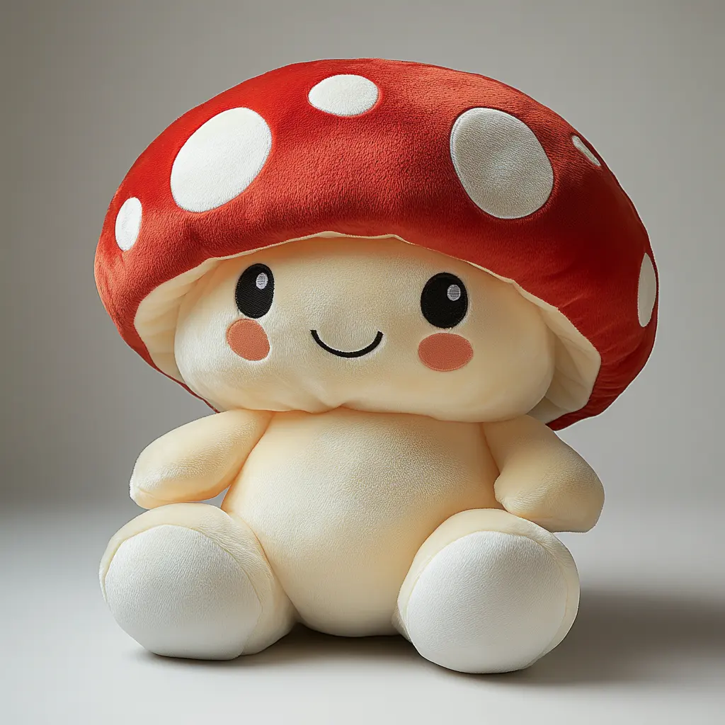 2024 New Design Mushroom Head Stuffed Doll Cartoon Squishy Soft Cute animal Doll Mushroom Plush Toy 3